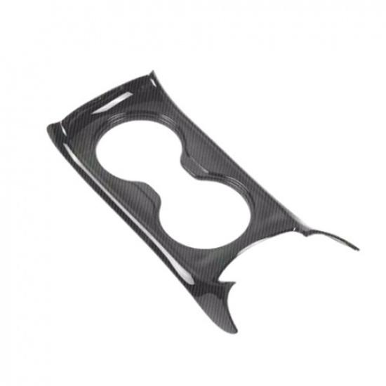 Carbon Fiber Water Cup Holder Panel Cover Trim Frame For Jeep Compass 2017-