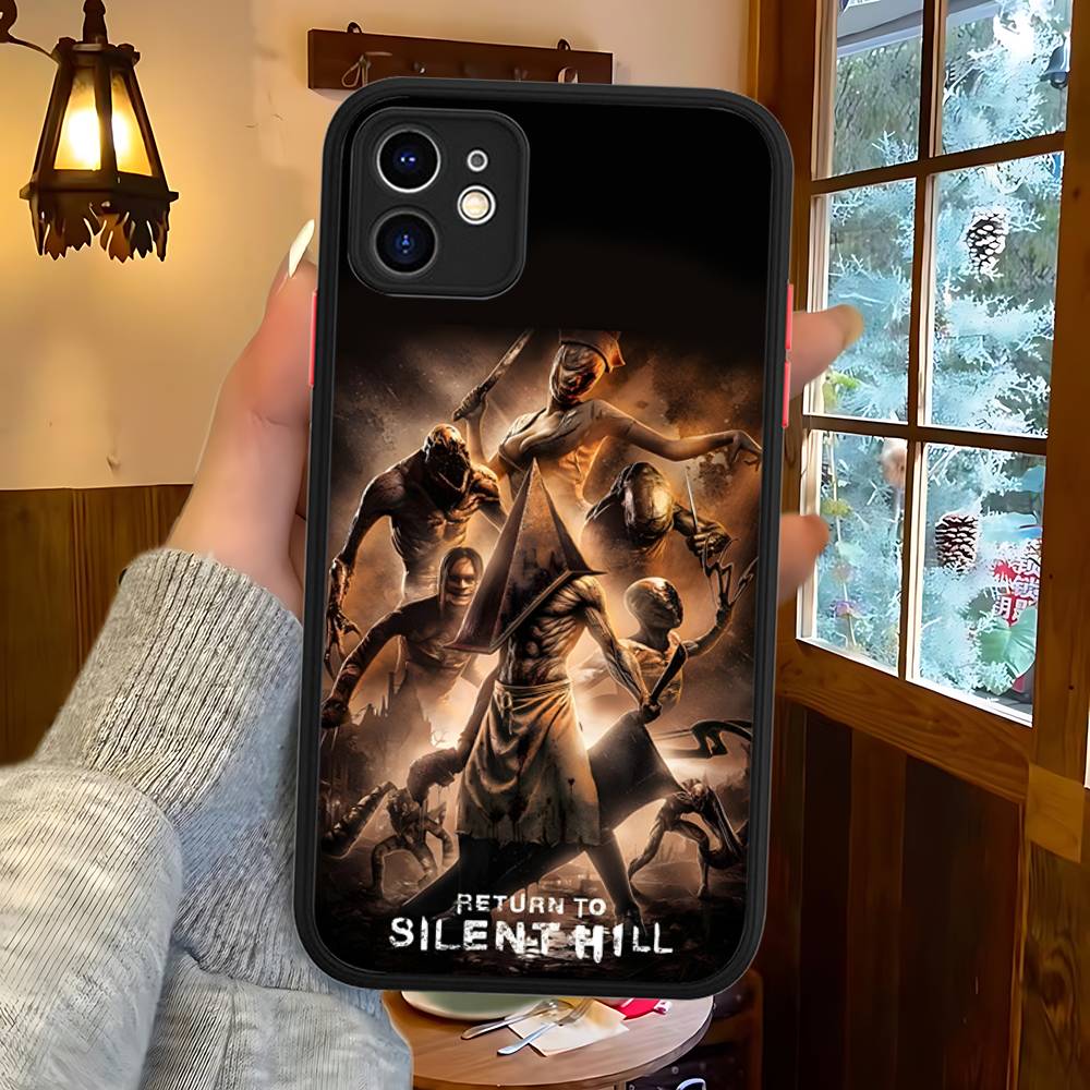 Horror Games S-Silent H-Hill For Silicone Matte Phone Case For IPhone 16 Pro Max 15 14 13 12 11 X XS MAX