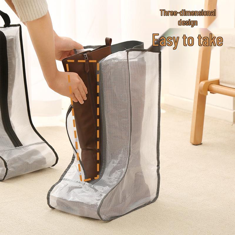 Shoe Storage Bag: Waterproof & Dustproof Mesh for Seasonal Long Boots - Household Protection Set