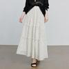 Women's French Polka Dot A-Line Midi Skirt