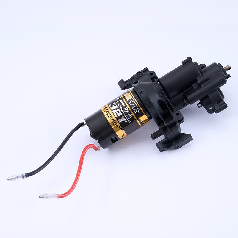 FMS 1/10 FCX10 LC80 RC Car Spare Parts Oil Shock Absorbers Transmission Gear Box Assembly 550 Motor Front Axle Bumper Bracket