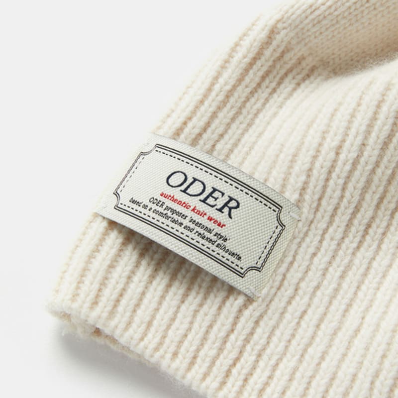 ODER hole cashwool muffler-ivory