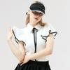 HENRY STUART Women'S Cape Collar T-Shirt White