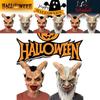 Terrifying Latex Lucifer Mask With Horns For Halloween Festivals And Costume Parties