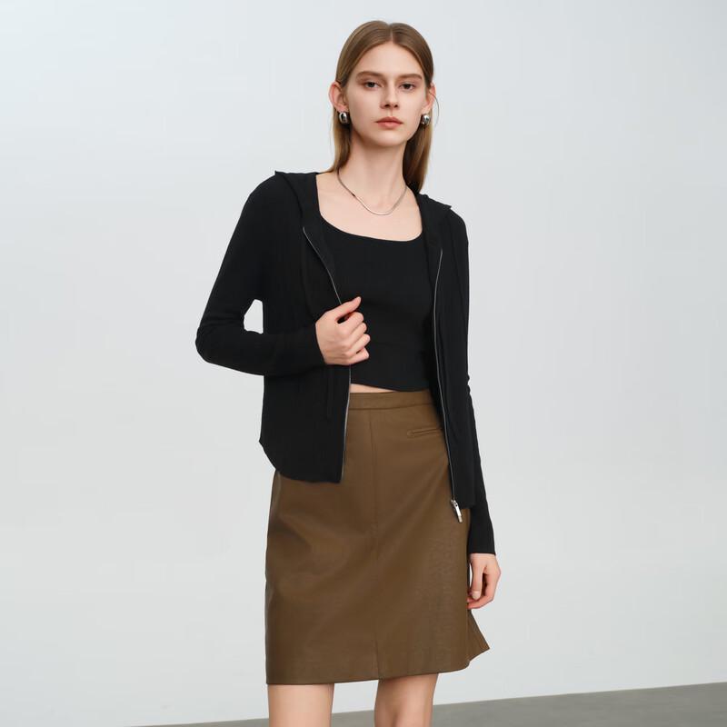 Elva' Island Women's Hooded Knit Long Sleeve Cardigan