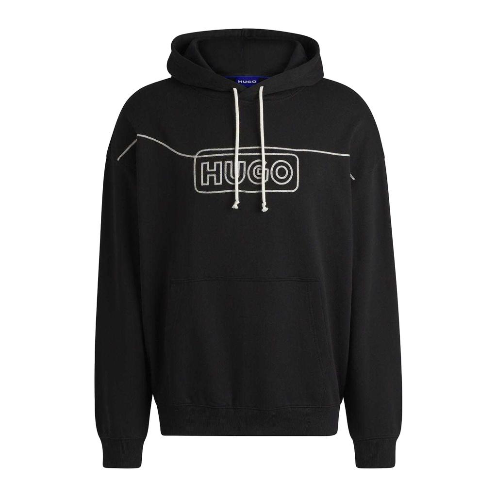 Hugo Herren Noiderhood Logo Stitch Detail Hoodie