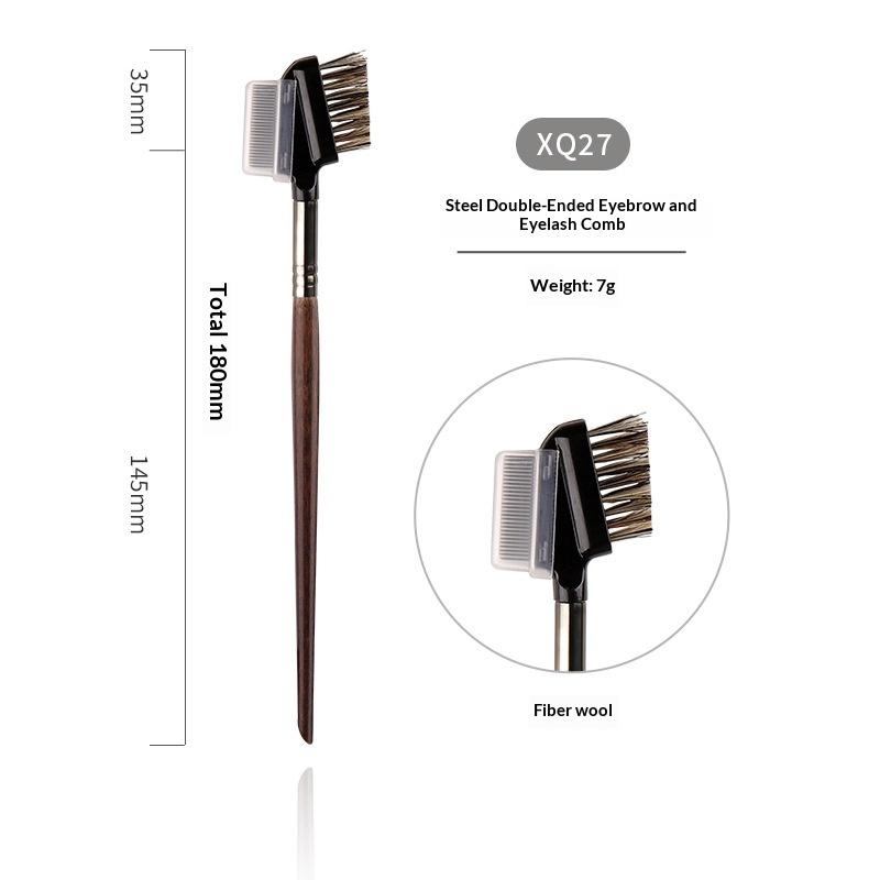 Professional Animal Hair Makeup Brush Set Complete Soft Bristles for Eyeshadow Lip Foundation Beginner Use