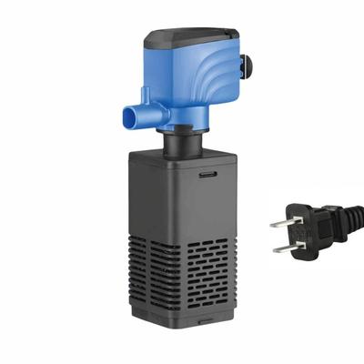 3 In 1 Aquarium Filter Pump Energy Efficient Silent Operation Submersible Filter Black Filter Cotton with Suction Cup