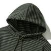 Small Authentic Striped Hoodie - Khaki