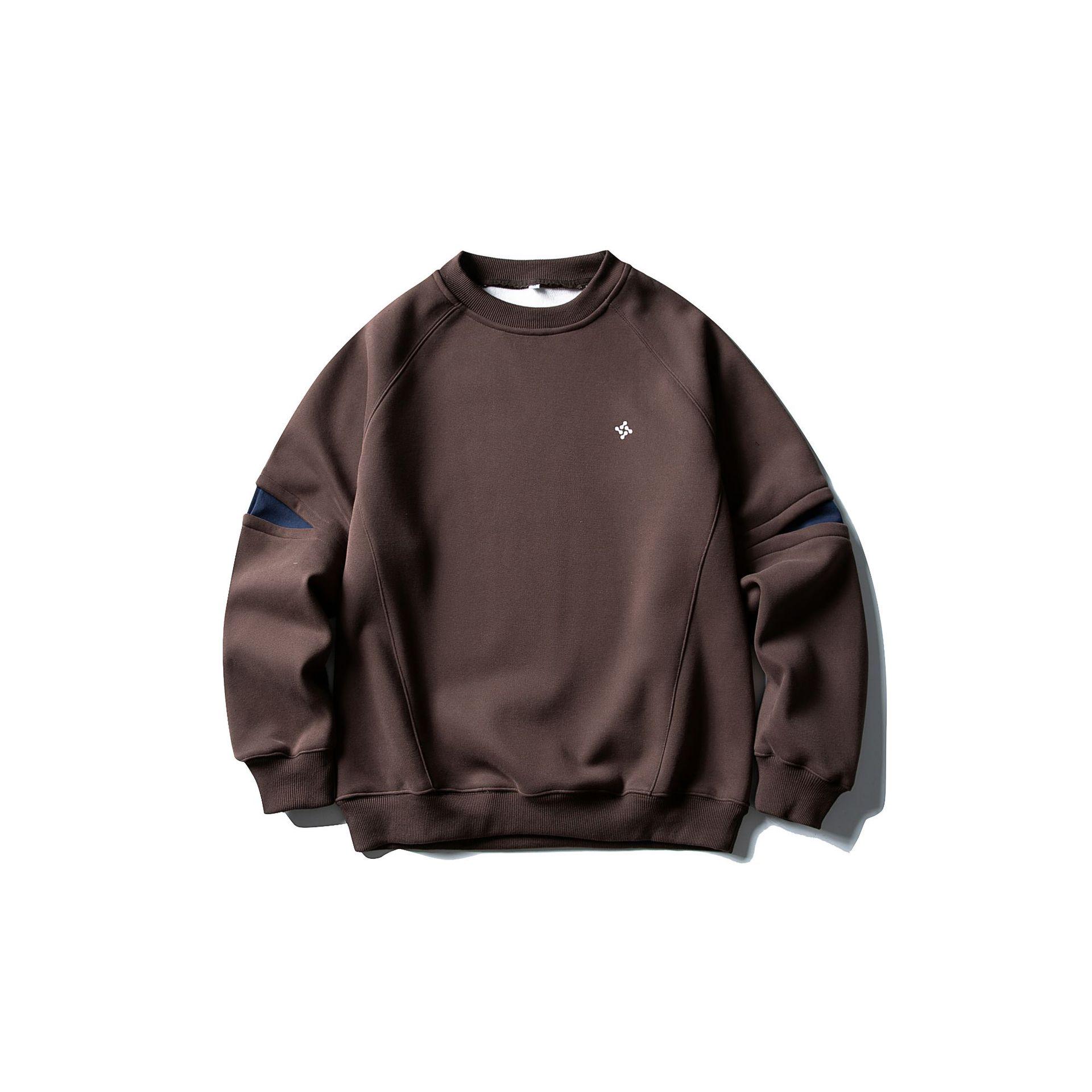 

Men s Japanese Trendy Plus Velvet Printed Round Neck Hoodie - Autumn/Winter Loose Fit Casual Layer. M кавовий
