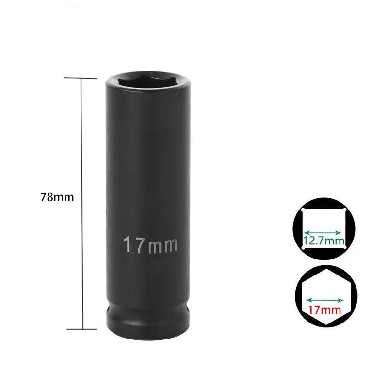 1/2 Zoll Sechskant Steckschlüsselkopf Standard Langlebig Auto Auto LKW Reparaturwerkzeuge Für Ratsche Tiefe Hülse