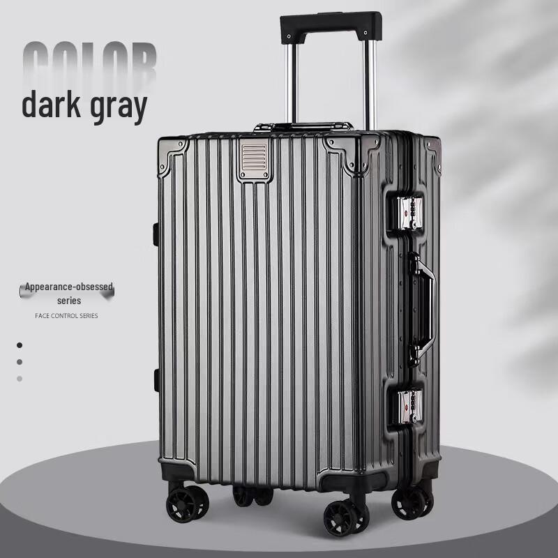 Wandering Time Aluminum Frame PC Spinner Luggage 20 inches