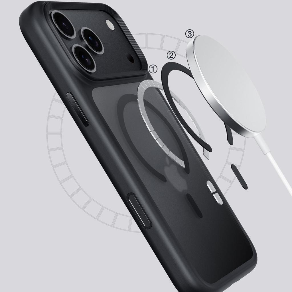 High quality Matte Magnetic Magsafe Phone Case For iphone 17 Pro Max 17 Air 17 Pro With AI Camera Button Anti-Fingerprint Cover