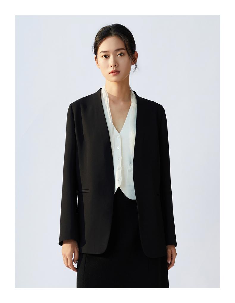 JZ Jiuzi Minimalist Commuting Suit Jacket for Women
