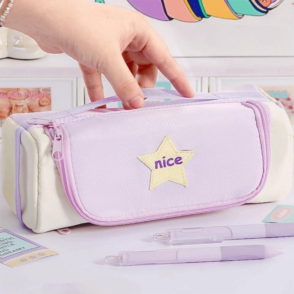 Large Capacity Korean Pencil Bag Cosmetics Storage Stationery Storage Bag  Student