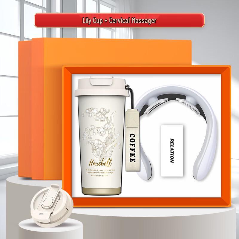Jilifa Lily of the Valley Coffee Cup & Neck Massager Set