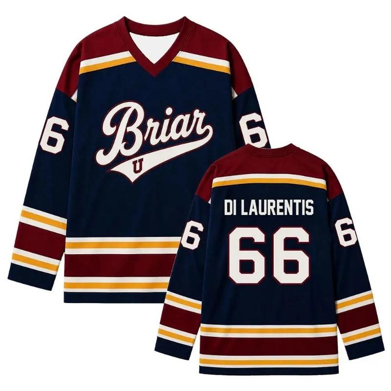 Bărbați Femei Briar University Hockey Jersey Graham 44 22 DI LAURENTIS 66 Tucker46 Tricou cu mânecă lungă Tricou Femei
