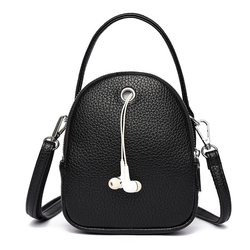 Nylon oblique span small bag, new casual large-capacity portable shell bag, shoulder mobile phone bag, versatile women's bag.