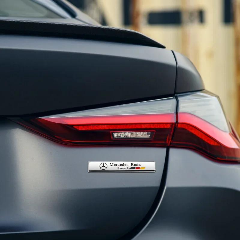 WVQ5   1PC Car Body Trunk Metal Sticker Car Badge Decoration Accessories For Mercedes Benz AMG W204 W205 W203 W211 W212 W213 W201 W210