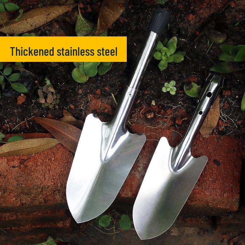 Stainless Steel Multipurpose Garden Shovel for Fishing, Beach, and Outdoor Weeding