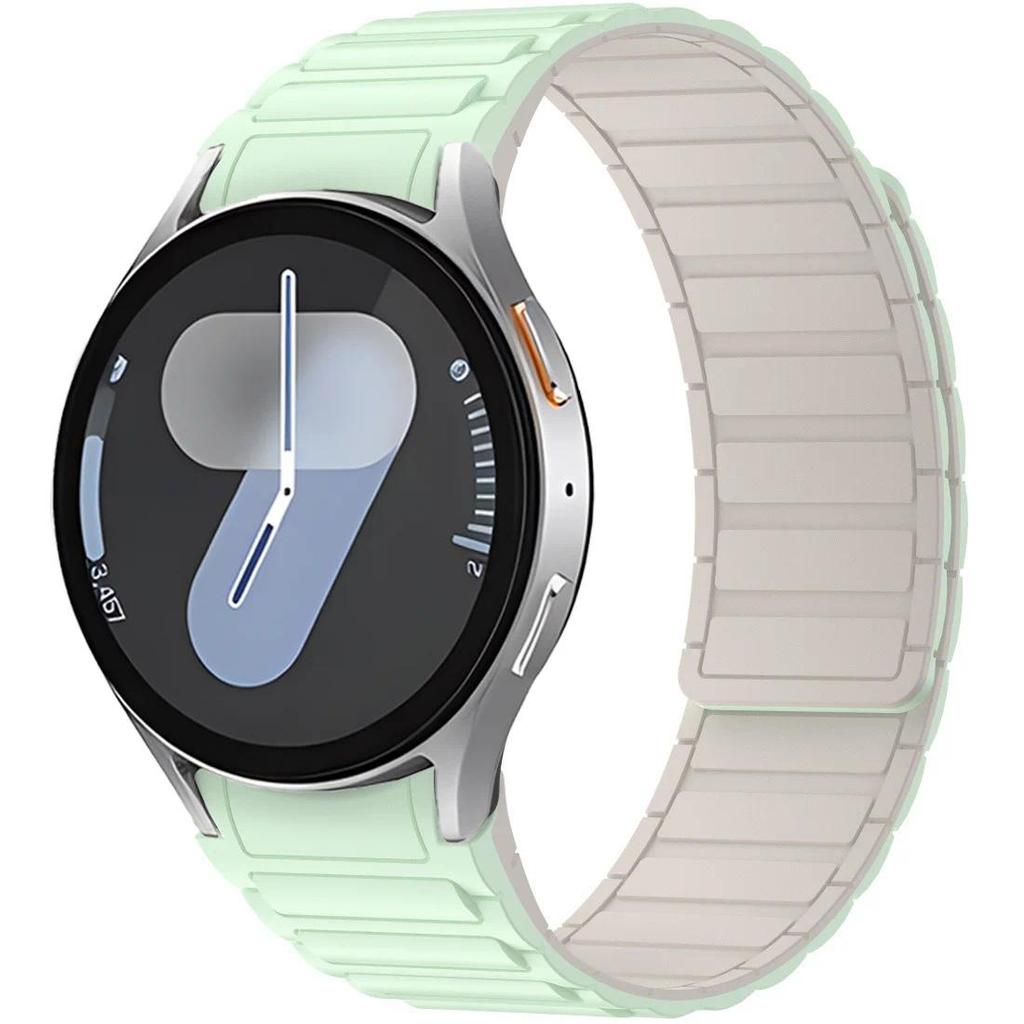 Original Silicone Strap for Samsung Galaxy Watch 7 6 5 4 40mm 44mm/5 Pro Magnetic Bracelet Galaxy Watch 6 Classic 47mm 43mm Band