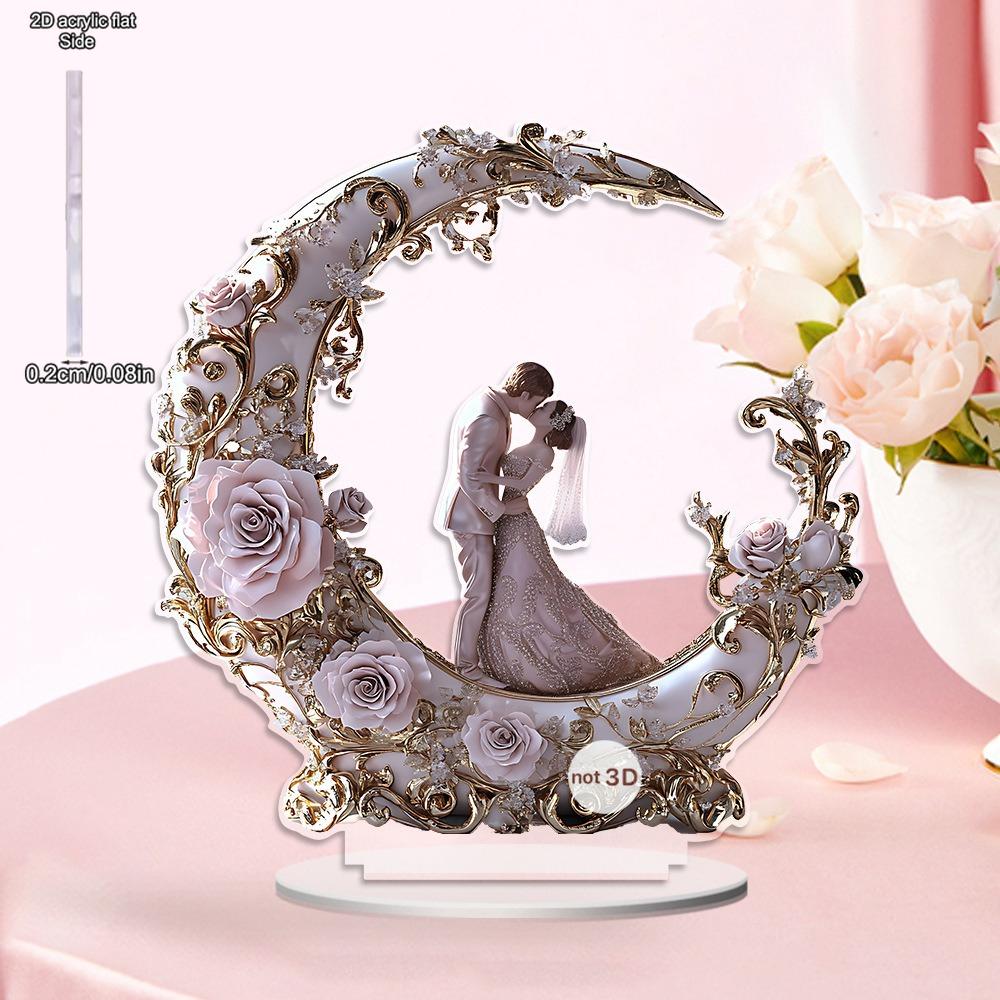 

2D Flat Acrylic beautiful Wedding Decoration, Indoor and Outdoor Decoration - No Need for Batteries/electricity, Free Day Decoration, Shop Deco