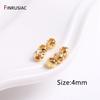 3 Types Spacer Beads Gold Plated Heart Beads Oval Beads Striped Cut Flower Beads For DIY Handmade Bracelet Necklace Making