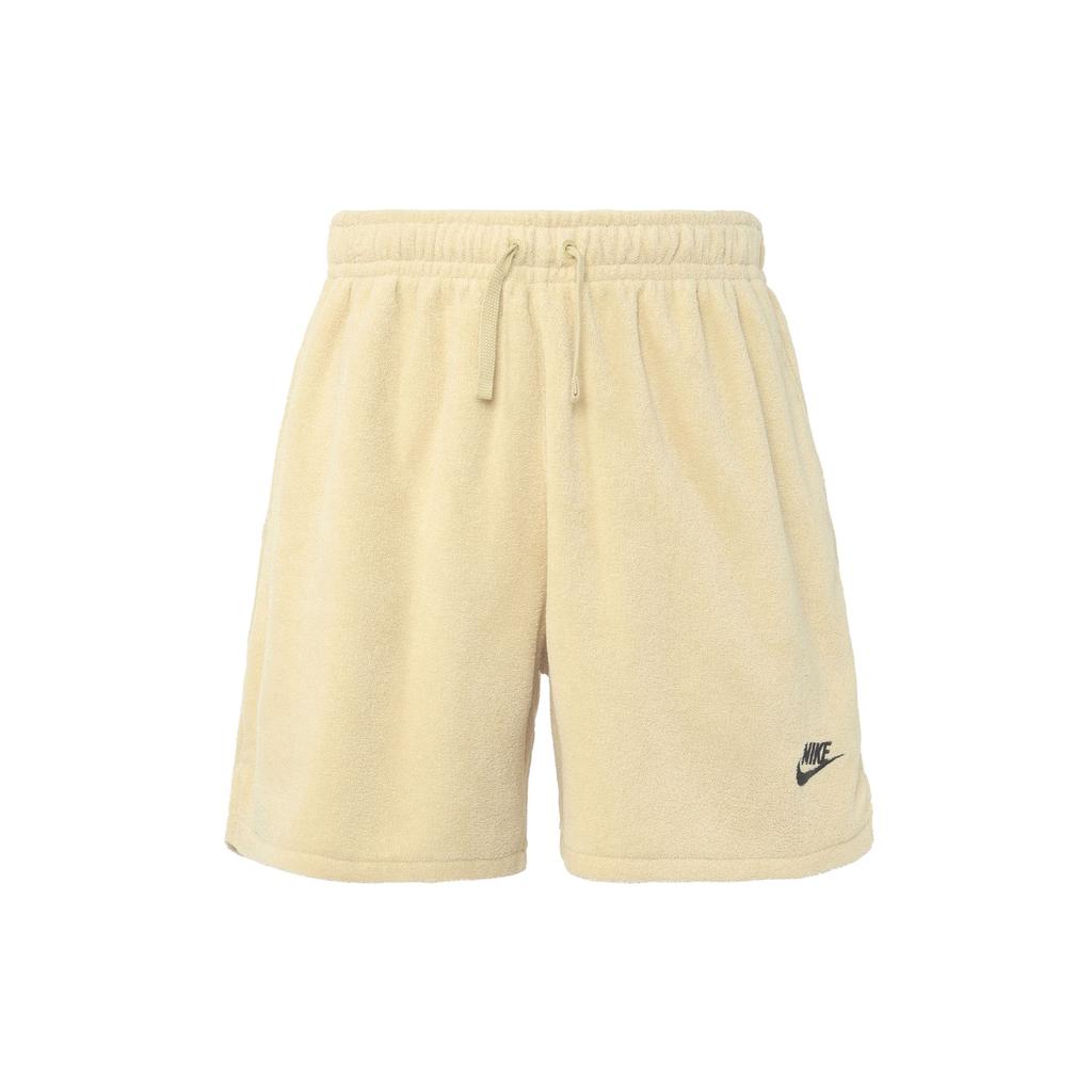 Nike Club Fleece Embroidered Logo Print High-Waisted Drawstring Shorts Men Bottoms Team-Gold DX0524-783