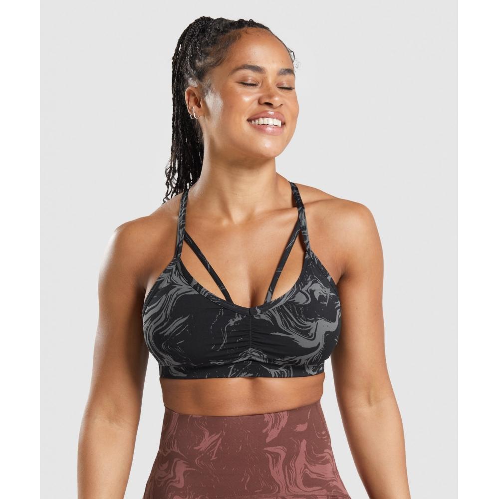 

Gymshark Gs Power Sports Bra Black Print B2a7j Bbhv XS