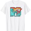 Mademark x MTV - MTV Catch a Wave MTV Surfer Logo Retro Grafik T-Shirt