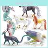 Fantasy Unicorn And Dragon Animal Models For Kids Educational Decor