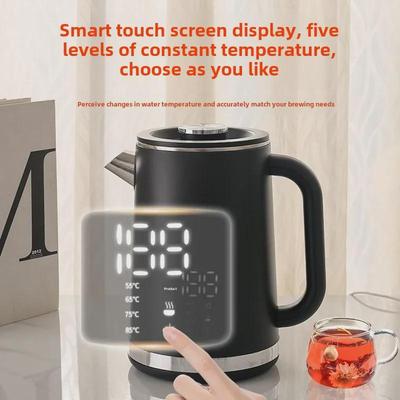 Large Capacity Digital Display Electric Kettle with Constant Temperature and Anti-Scalding Double Layer