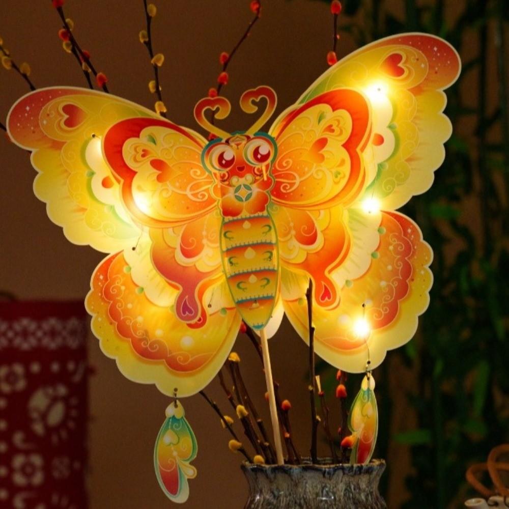 Handmade Mid-Autumn Festival lantern DIY Can Carry and Hold Portable Dragonfly Lamp  Children Toys