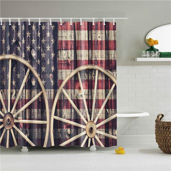 Vintage Style Paris Style Tower Retro Bathroom Shower Curtain Fabric Waterproof Polyester Cortina Ducha 180X180cm