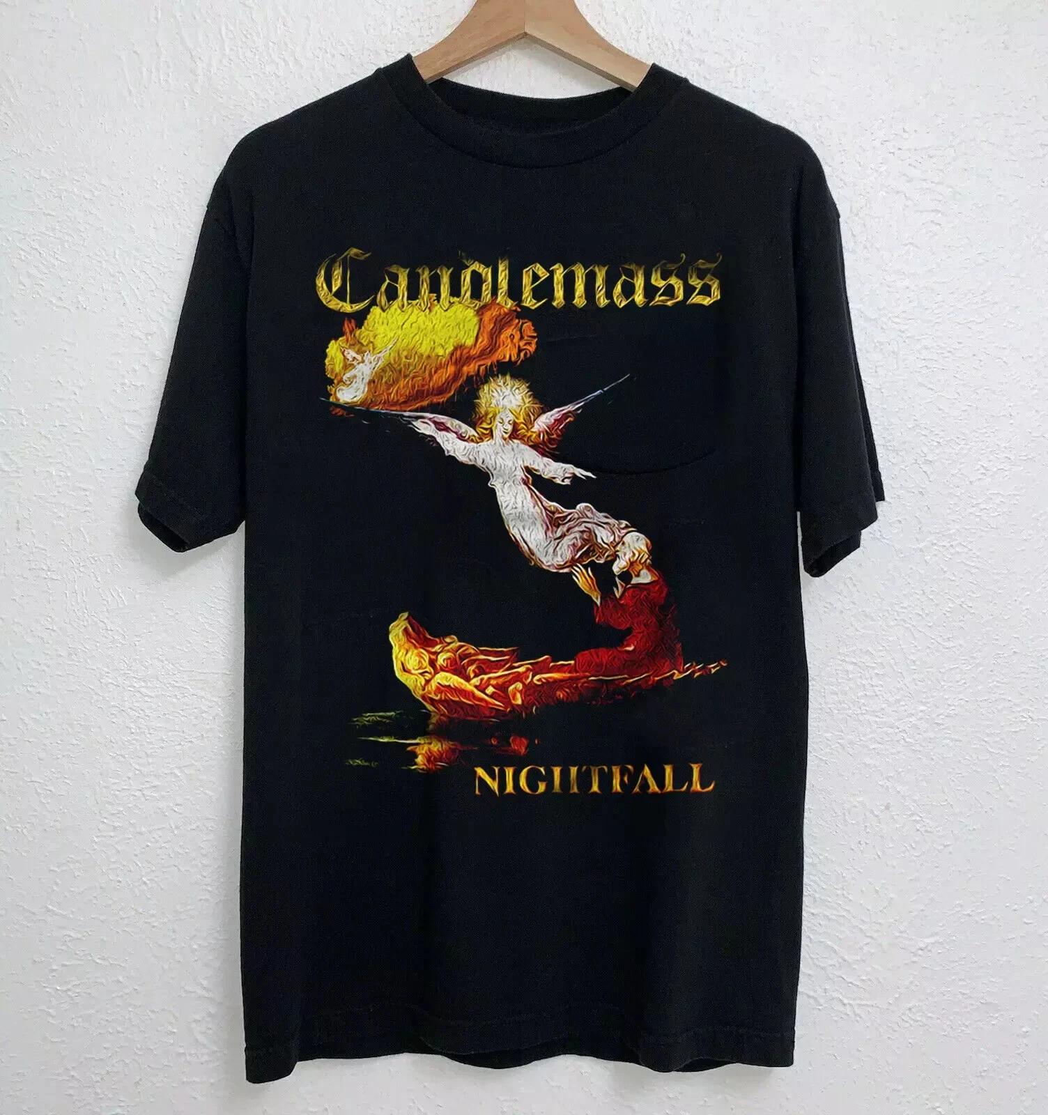 

NEW Candlemass - Nightfall Album Short Sleeve Black All Size Shirt M