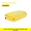 Yellow and Gray Dual-color Fine Fiber Thickened Car Wash Towel, Soft Fleece Strong Absorbent Car Cleaning Towel