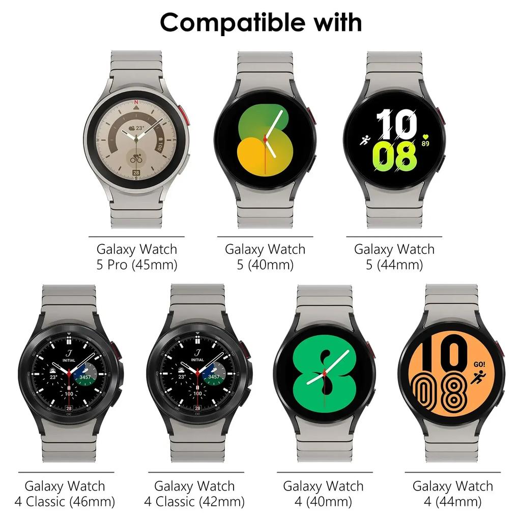 Armband für Samsung Galaxy Watch 6 Classic 47mm 43mm Band 4 42 46mm ohne Lücken Edelstahlarmband für Watch4 5 Pro 44mm 40 45mm
