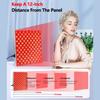 225 LED Light LED Red Light Therapy Panel Lamp for Facial Anti Aging Skin Care Beauty  Body Pain Relief  Tools