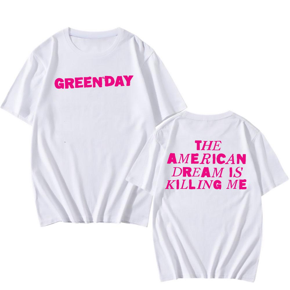 SAVIORS – Der amerikanische Traum bringt mich um – T-Shirt der Rockband Green Day – Kurzarm-Sommer-T-Shirt für Herren