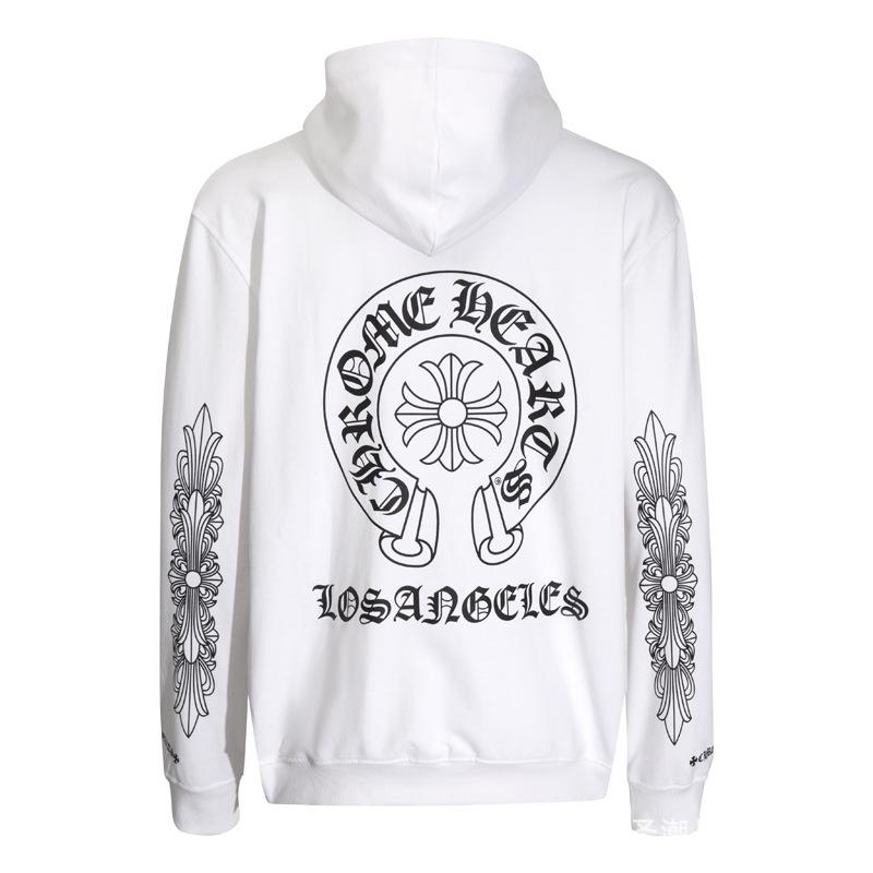 Chrome Heart Pure Cotton Terry Zip-Up Hoodie with Hood