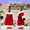 Luxurious Gold Velvet Christmas Wine Bottle Dress Cover For Elegant Holiday Decor