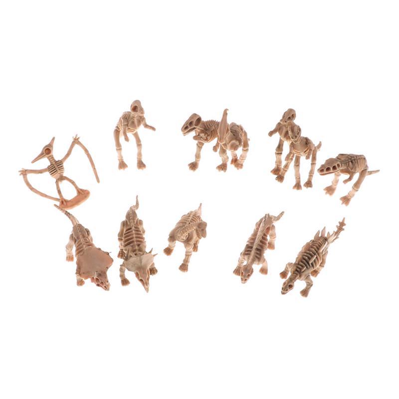 12 Stück Verschiedene Plastik Dinosaurier Fossil Skelett Dino Figuren Kinderspielzeug Geschenk