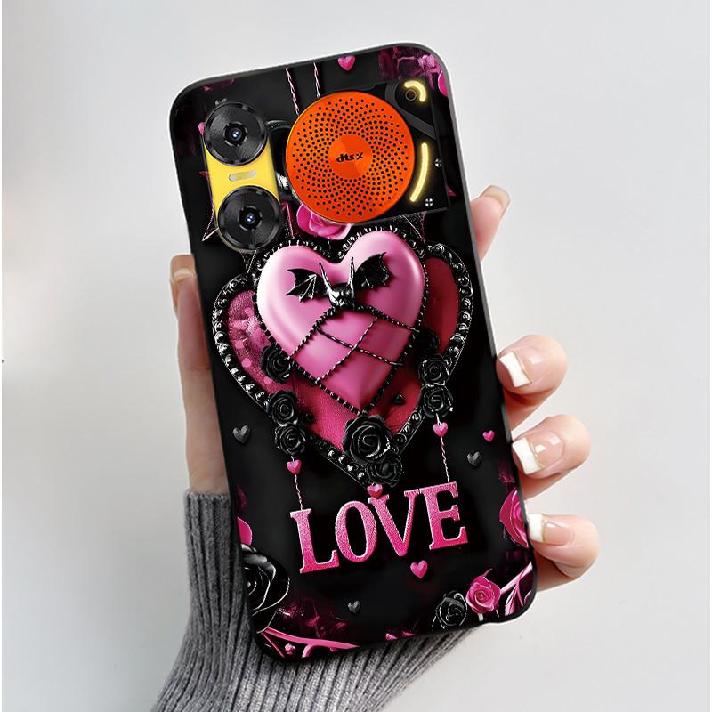 Case For ZTE Nubia Music 2 Z2460 Z2353 Music2 Phone Case Cute Rabbit Black Cover For ZTE Nubia Music Soft TPU Silicone Casing