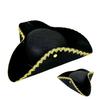 Jack Hat Cosplay Pirate Hat Stage Performance Party Hat Captain Hat Funny Dress Up Adult Tricorn Hat Costume Accessories