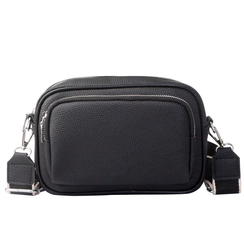 

Женская маленькая квадратная сумка, сумка кроссбоди на одно плечо чёрный