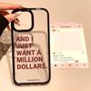 Aesthetic Simple English Letter AND I JUST Phone Case for Iphone 17 Pro Max 16 15 14 Plus 13 12 Mini XR 7 8 Transparent Cover