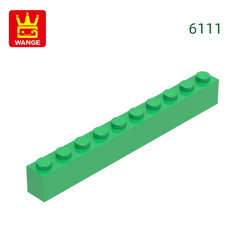 Non-Toxic 25Pcs/Lot 6111 Thick 1X10 Basic Building Blocks Classic Construction Accessories Compatible With Brick Children Gift Box
