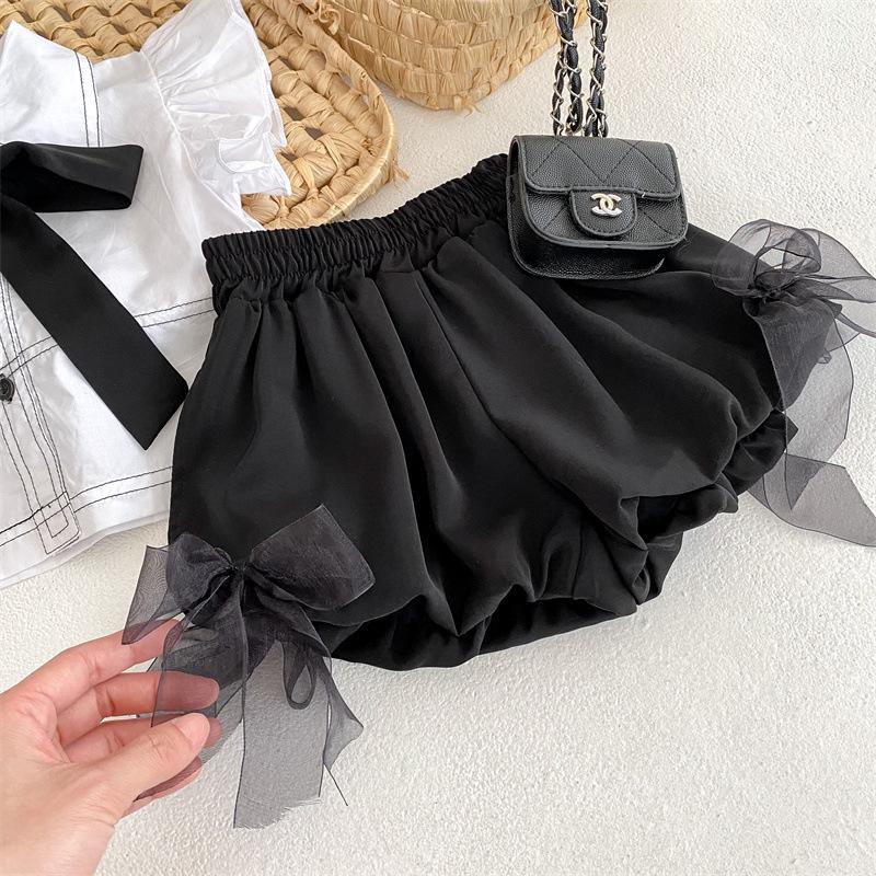 Zhili Kinder Sommer 2023 Geburtstags- Feiertagskleid: Hochwertiger, stilvoller zweiteiliger Anzug.