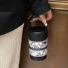 High Appearance Level Stainless Steel Thermos Cup Ins Female Simple Niche High-end Straight Drink Cup Water Cup