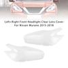 Left+Right Front Headlight Clear Lens Cover For Nissan Murano 2015-2018